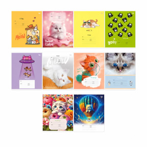 Caiet 12 foi patratele BG "Kittens"
