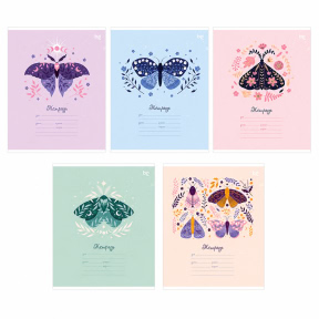 Caiet 12 foi linie ingusta BG "Butterflies"