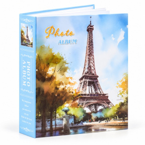Album foto Eiffel Tower, 80 foto, 23х19 cm, turnul negru