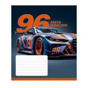 Тетрадь 18 листов, линейка, Школярик водостойкий лак 3683 Formula club