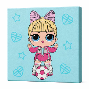 L.O.L Surprise! Game on. Suite Princess, 25х25 cm, pictura pe numere