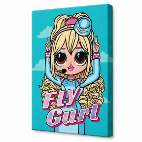 L.O.L. Surprise! O.M.G. Fly Gurl, 30x40cm, Pictura pe numere