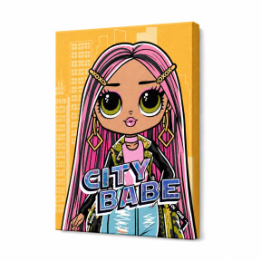L.O.L. Surprise! O.M.G. City Babe, 30х40см, Картина по номерам