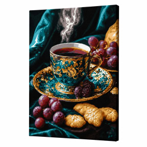 Кофе по-турецки с красками металлик extra, 30х40см, Картина по номерам