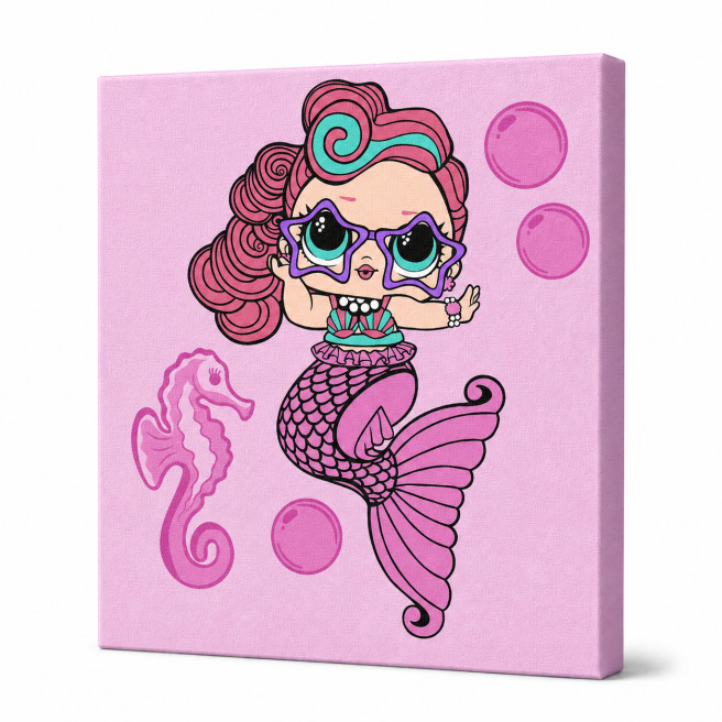 L.O.L. Surprise! Mermaids Waves, 40x40cm, Pictura pe numere