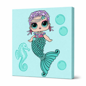 L.O.L. Surprise! Mermaids Merbaby, 40х40см, Картина по номерам