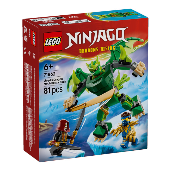 Constructor LEGO Ninjago Pachetul de luptă Dragon al lui Lloyd