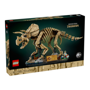 Constructor LEGO Jurassic World Fosile de dinozauri. Triceratops