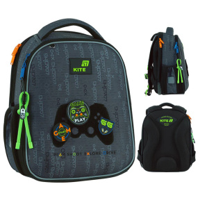 Ghiozdan pentru scoala Kite 14L, cu carcasa 555 Good Game