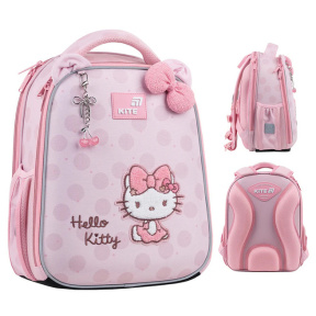 Ghiozdan pentru scoala Kite Hello Kitty 14L, cu carcasa 555 HK-2