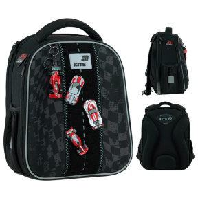 Ghiozdan pentru scoala Kite 14L, cu carcasa 555 Race&Win