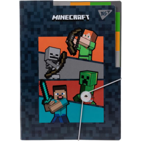 Папка A4 на резинках YES "Minecraft" 3 отделения