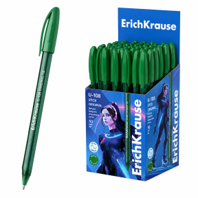 Ручка ErichKrause 1мм U-108 Original Stick зеленая