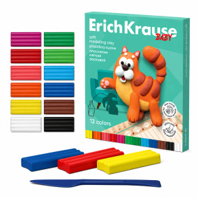 Plastilina cerata ErichKrause  12 culori 156 g