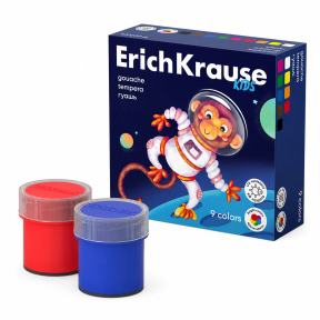 Набор Гуашь ErichKrause  Space Animals 9 цветов по 20 мл