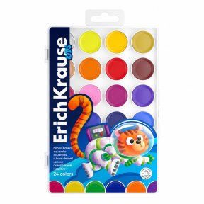 Акварель медовая 24 цветов ErichKrause Kids Space