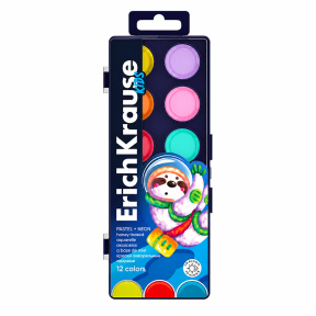 Акварель медовая 12 цветов ErichKrause Kids Space