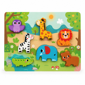 Inserții din lemn Tooky Toy animale Safari