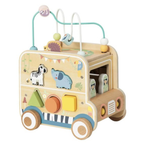 Деревянный развивающий бизикуб «Сафари» Tooky Toy