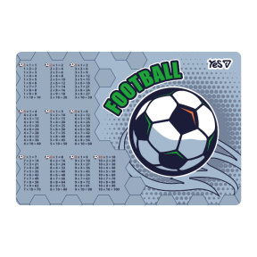 Covoraș de masă plastic YES Football (tablă inmult.) 42*29 cm