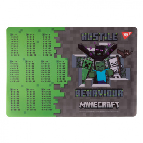Covoraș de masă YES Minecraft. Heroes (tablă inmult.) 42*29 cm