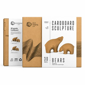Картонный конструктор 3D Медвежий путь
