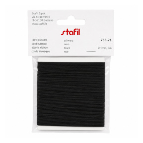 Bandă elastică Ø 1 mm, SB 9 m, neagră