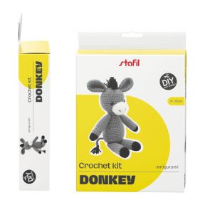 Set pentru croșetat 12,5×20 cm, măgarus