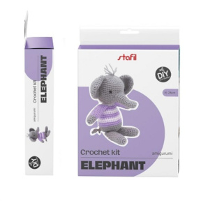 Set pentru croșetat 12,5×20 cm, elefant