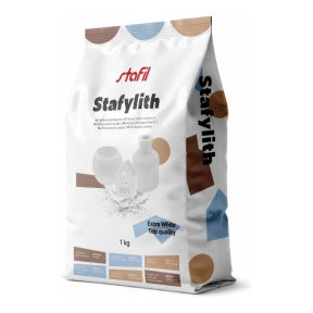 Cамозатвердевающая масса для лепки Stafylith 1 кг, белая