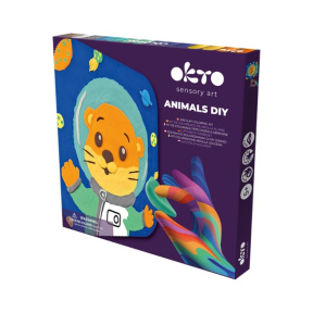 Tablou 3D cu plastilină ușoară Okto, 24×24 сm, Animale "Vidra"