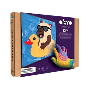 Tablou 3D cu plastilină ușoară Okto, 29×29 сm, Capibara