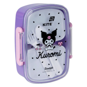 Lunch box KITE, 750 ml cu tacâmuri Kuromi