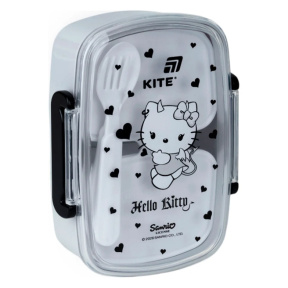 Lunch box KITE, 750 ml cu tacâmuri Hello Kitty