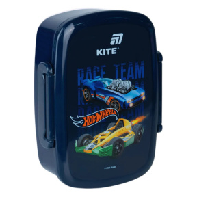 Lunch box KITE, 750 ml cu tacâmuri Hot Wheels