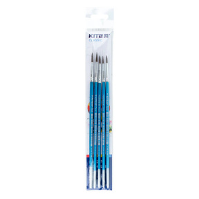 Set de 5 pensule rotunde ponei