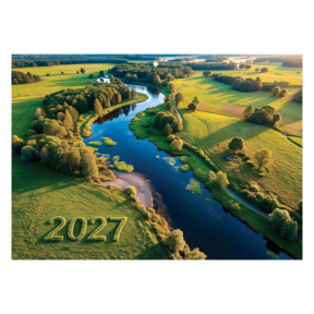 Настенный календарь 2027 года 3-х секционный, Река Молдовы