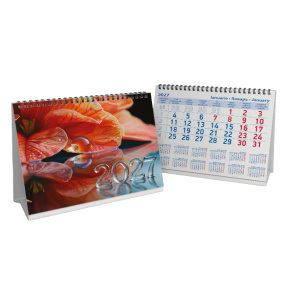 Calendar de masă pentru anul 2027, Rouă de pe petală