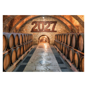 Calendar de perete anul 2027 în 3 secțiuni, CRAMĂ