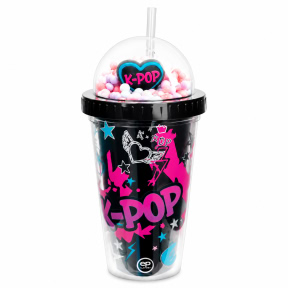 Стакан с трубочкой CoolPack 450мл K-POP Dark