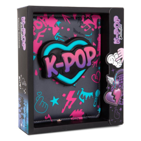 Carnet notițe B6 100 foi squishy, PU K-POP 3D Dark