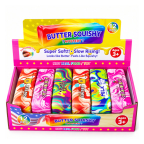 Jucarie Antistres Squish Squish Butter Rainbow Colorfull