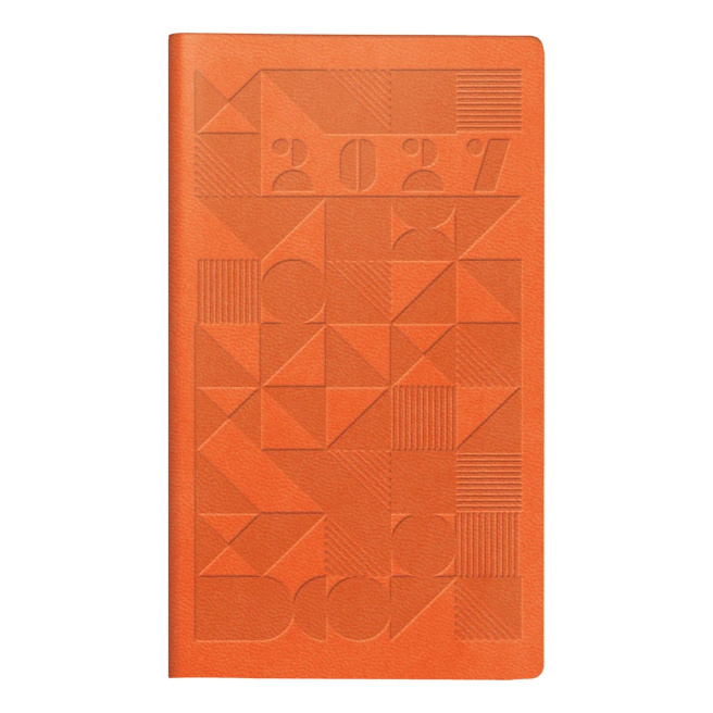 Agenda săptămânală 72 foi linie А6 Brunnen Orange