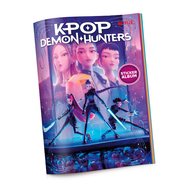 K-POP Demon Hunters Album pentru autocolante + 10 autocolante