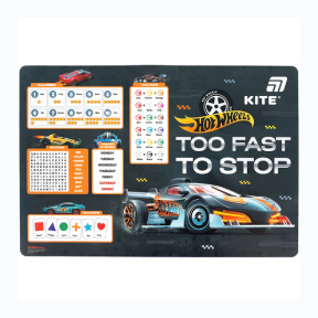 Covoraș de masă KITE 42,5х29 cm Hot Wheels Too Fast
