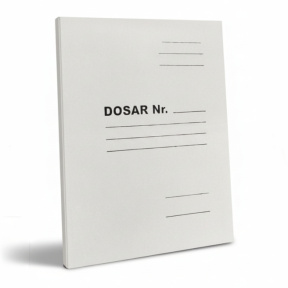 Mapă din carton cu șină din metal, 260 gr/m2