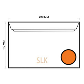 Конверт DL SLK (110*220) интенсивный, оранжевый