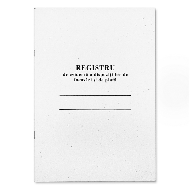 Бухг книга "Registru de evidenta a dispozitiilor de incasari si de plata", офсетная бумага, 50 л.