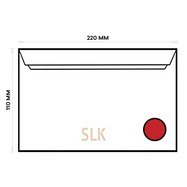 Plic DL SLK, 110x220, color, rosu