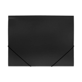 Mapa A4 cu elastici, HELLO!, neagră